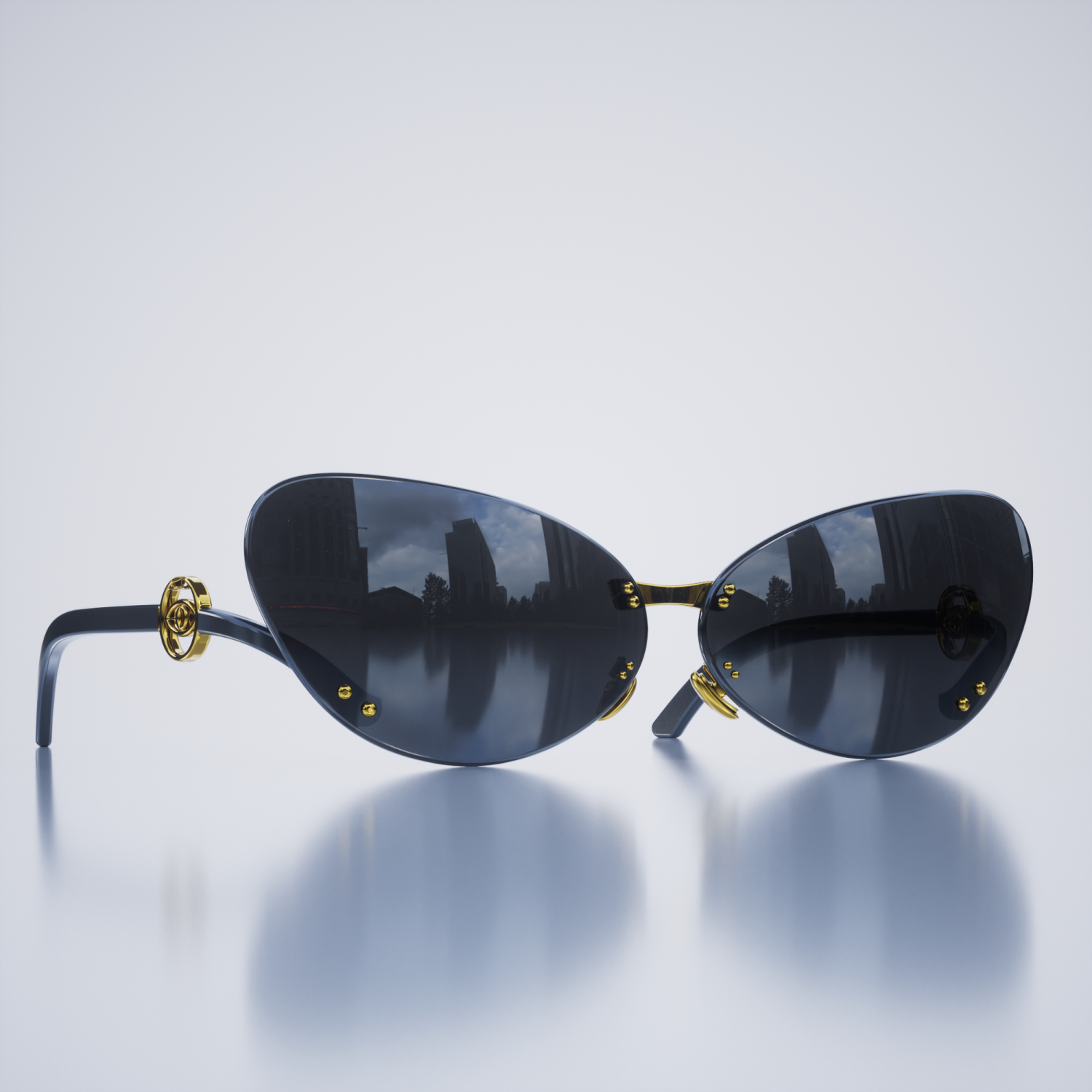 Laileb Bastet Women Sunglasses Black