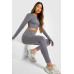 Long Sleeve Seamless Gym Set