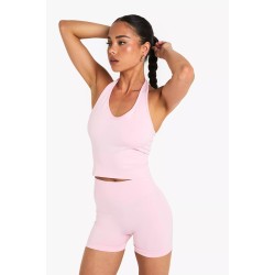 Seamless Sculpt Halter Neck Bottom Top
