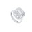 Baguette 14 Carat Design White Gold Moissanite Stone Ring