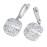 14K White Gold Moissanite Stone Earrings