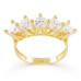 5 Stone Moissanite Diamond Gold Ring