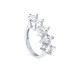 2.45 Carat Moissanite Diamond Five Stone 14 Carat Gold Ring