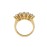 5 Moissanite Diamond 14 Carat Gold Ring