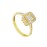 Baguette 14 Carat Gold Moissanite Stone Ring