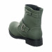 Khaki Oiled Leather Women's Boots