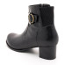 Black Analin Genuine Leather Women's Shoes