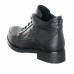Black Snake Printed Genuine Leather Women's Boots