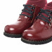 Claret Red High Quality Genuine Leather Women's Boots