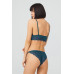 Tenan Green Lace Transparent Non-wired Women's Bra Set