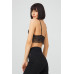 Black Lace Thin Strap Covered Triangle Women's Bralet Bustier