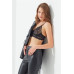 Black Lace Adjustable Elastic Underwire Bralet Bra